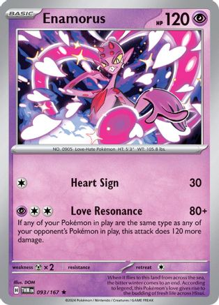 Enamorus 93 - SV06 Twilight Masquerade Reverse Holofoil