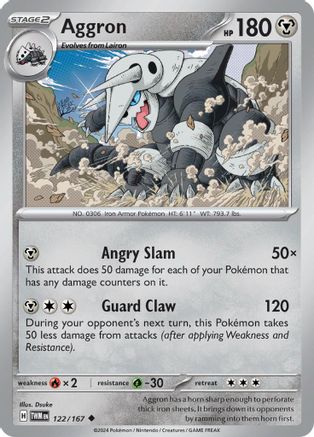 Aggron - 122/167 - SV06 Twilight Masquerade Reverse Holofoil