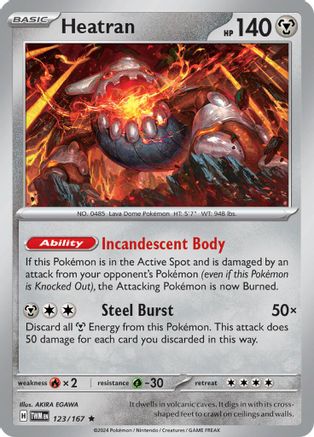 Heatran 123 - SV06 Twilight Masquerade Reverse Holofoil