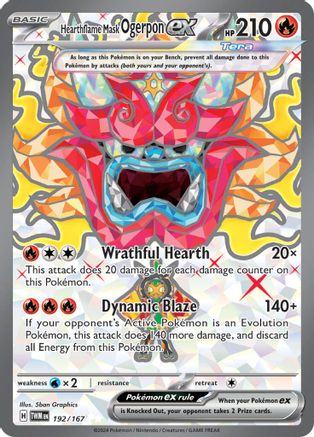 Hearthflame Mask Ogerpon ex 192 - SV06 Twilight Masquerade Holofoil