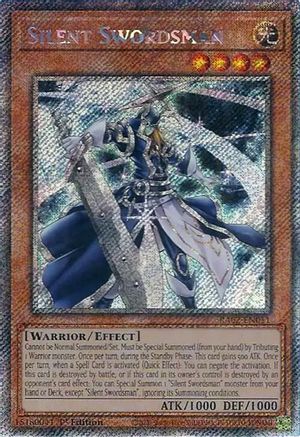 Silent Swordsman (Platinum Secret Rare) (RA02-EN011) - 25th Anniversary Rarity Collection II 1st Edition