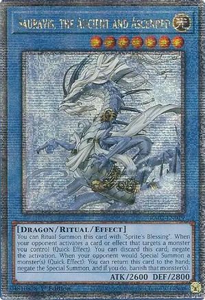 Sauravis, the Ancient and Ascended (Quarter Century Secret Rare) (RA02-EN019) - 25th Anniversary Rarity Collection II 1st Edition