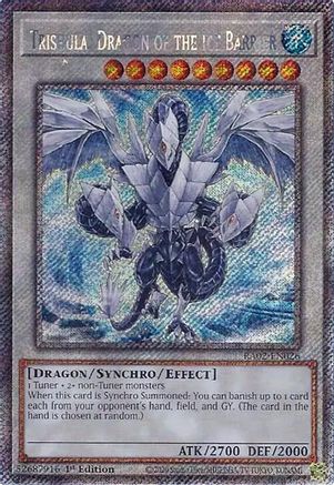 Trishula, Dragon of the Ice Barrier (Platinum Secret Rare) (RA02-EN026) - 25th Anniversary Rarity Collection II 1st Edition