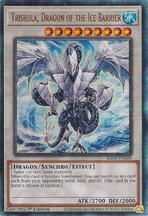 Trishula, Dragon of the Ice Barrier (PUR) (RA02-EN026) - 25th Anniversary Rarity Collection II 1st Edition