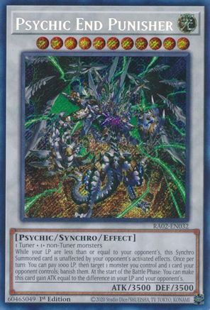 Psychic End Punisher (Secret Rare) (RA02-EN032) - 25th Anniversary Rarity Collection II 1st Edition