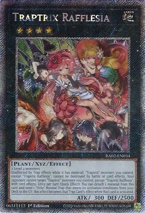 Traptrix Rafflesia (Platinum Secret Rare) (RA02-EN034) - 25th Anniversary Rarity Collection II 1st Edition