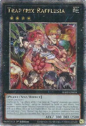 Traptrix Rafflesia (Quarter Century Secret Rare) (RA02-EN034) - 25th Anniversary Rarity Collection II 1st Edition