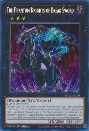 The Phantom Knights of Break Sword (Secret Rare) (RA02-EN035) - 25th Anniversary Rarity Collection II 1st Edition