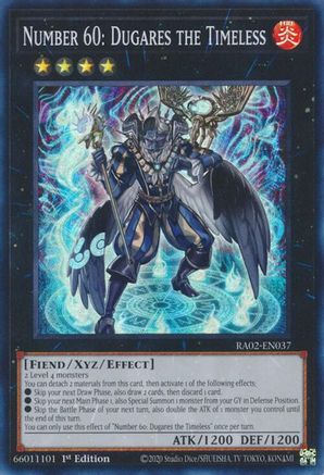 Number 60: Dugares the Timeless (RA02-EN037) - 25th Anniversary Rarity Collection II 1st Edition