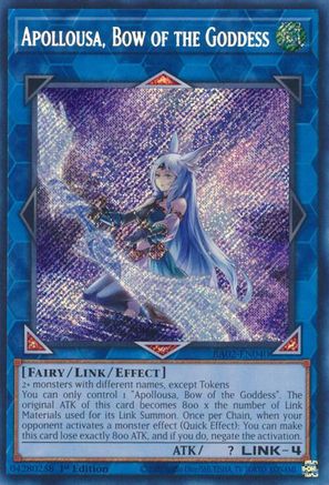 Apollousa, Bow of the Goddess (Alternate Art) (Secret Rare) - RA02-EN040 - 25th Anniversary Rarity Collection II 1st Edition