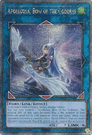 Apollousa, Bow of the Goddess (Alternate Art) (Quarter Century Secret Rare) - RA02-EN040 - 25th Anniversary Rarity Collection II 1st Edition