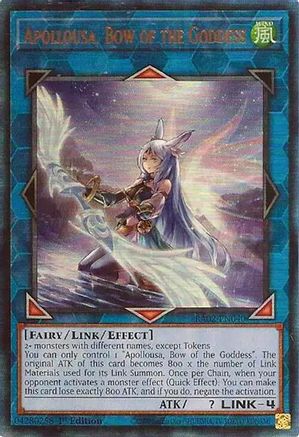 Apollousa, Bow of the Goddess (Alternate Art) (PUR) - RA02-EN040 - 25th Anniversary Rarity Collection II 1st Edition