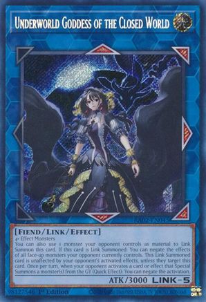 Underworld Goddess of the Closed World (Secret Rare) (RA02-EN045) - 25th Anniversary Rarity Collection II 1st Edition