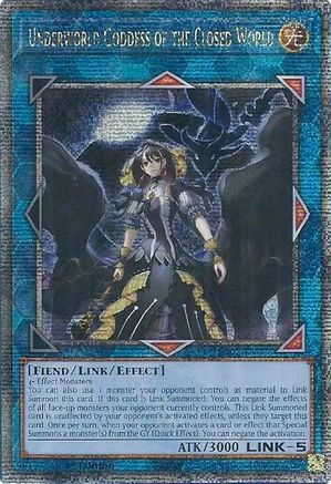 Underworld Goddess of the Closed World (Quarter Century Secret Rare) (RA02-EN045) - 25th Anniversary Rarity Collection II 1st Edition