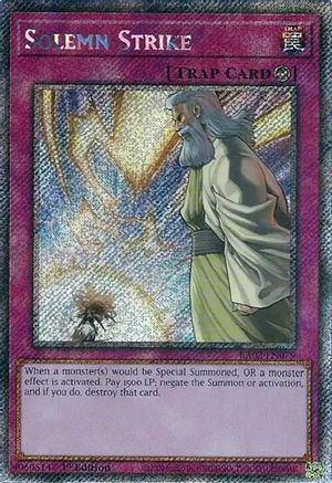 Solemn Strike (Platinum Secret Rare) (RA02-EN079) - 25th Anniversary Rarity Collection II 1st Edition