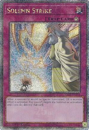 Solemn Strike (Quarter Century Secret Rare) (RA02-EN079) - 25th Anniversary Rarity Collection II 1st Edition