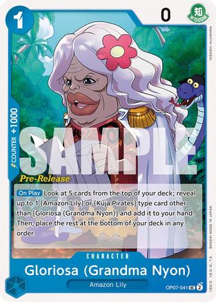 Gloriosa (Grandma Nyon) (OP07-041) - 500 Years in the Future Pre-Release Cards