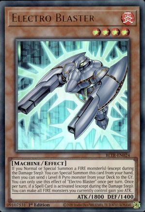Electro Blaster (BLTR-EN024) - Battles of Legend: Terminal Revenge 1st Edition