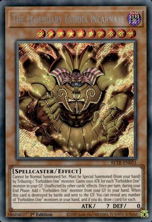 The Legendary Exodia Incarnate (BLTR-EN051) - Battles of Legend: Terminal Revenge 1st Edition