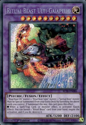 Ritual Beast Ulti-Gaiapelio (BLTR-EN086) - Battles of Legend: Terminal Revenge 1st Edition