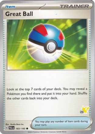 Great Ball - Pikachu 29 183 - Battle Academy 2024