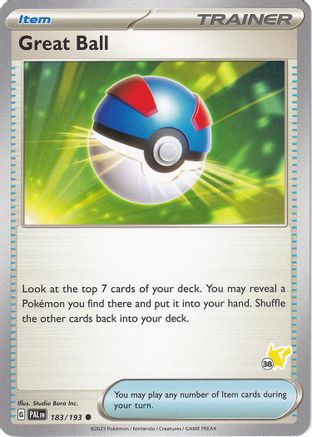 Great Ball - Pikachu 38 183 - Battle Academy 2024