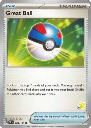 Great Ball - Pikachu 57 183 - Battle Academy 2024