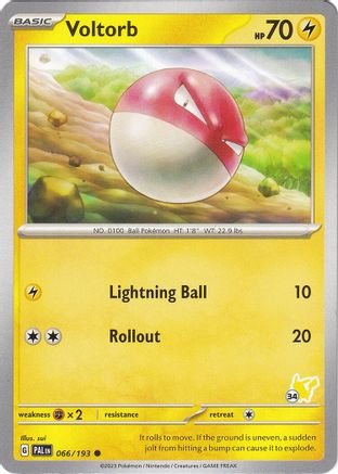 Voltorb - Pikachu 34 66 - Battle Academy 2024