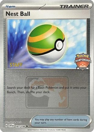 Nest Ball - 181/198 (Europe Championships) [Staff] 181 - League & Championship Cards Reverse Holofoil