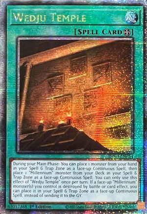 Wedju Temple (Quarter Century Secret Rare) (INFO-EN054) - The Infinite Forbidden 1st Edition