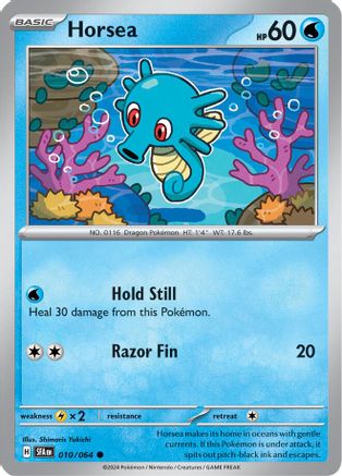 Horsea - 010/064 10 - SV Shrouded Fable Reverse Holofoil