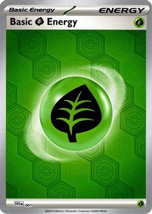 Basic Grass Energy 1 - SV Shrouded Fable Reverse Holofoil