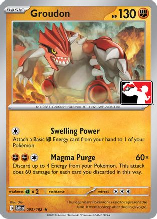 Groudon 93 - Prize Pack Series Cards