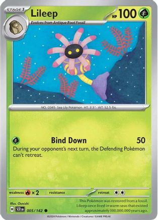 Lileep - 005/142 5 - SV07 Stellar Crown Reverse Holofoil