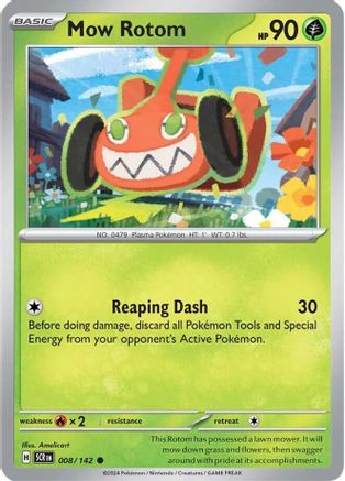Mow Rotom 8 - SV07 Stellar Crown Reverse Holofoil