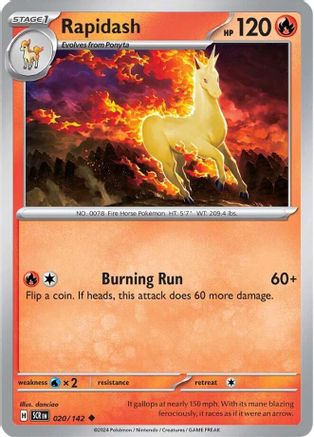 Rapidash 20 - SV07 Stellar Crown