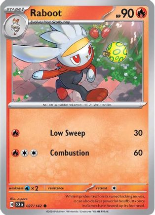 Raboot - 027/142 27 - SV07 Stellar Crown Reverse Holofoil
