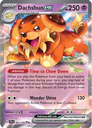 Dachsbun ex - 067/142 67 - SV07 Stellar Crown Holofoil