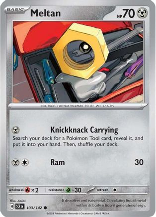 Meltan - 103/142 103 - SV07 Stellar Crown Reverse Holofoil