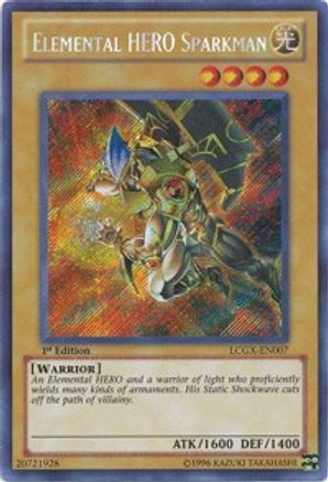 Elemental HERO Sparkman (Alternate Art) (LCGX-EN007) - Legendary Collection 2 1st Edition