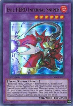 Evil HERO Infernal Sniper (LCGX-EN071) - Legendary Collection 2 1st Edition