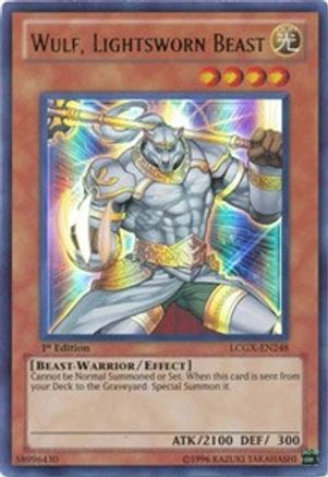 Wulf, Lightsworn Beast (LCGX-EN248) - Legendary Collection 2 1st Edition