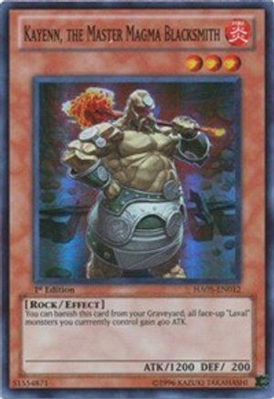 Kayenn, the Master Magma Blacksmith (HA05-EN012) - Hidden Arsenal 5: Steelswarm Invasion 1st Edition
