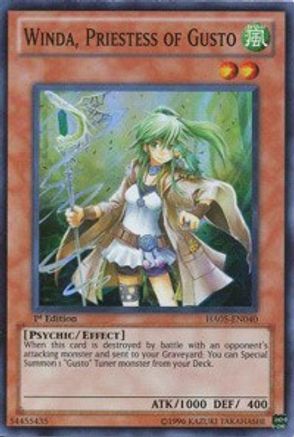 Winda, Priestess of Gusto (HA05-EN040) - Hidden Arsenal 5: Steelswarm Invasion 1st Edition