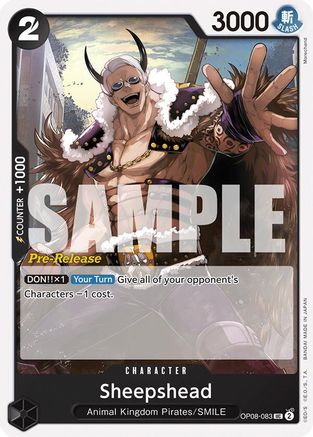 Sheepshead (OP08-083) - Two Legends Pre-Release Cards