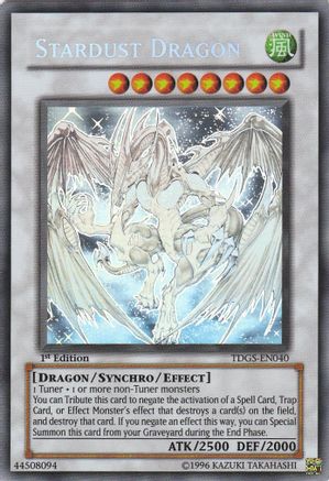 Stardust Dragon (Ghost) (TDGS-EN040) - The Duelist Genesis 1st Edition