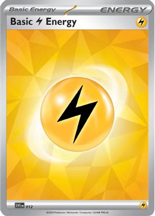 Basic Lightning Energy - 012 12 - SVE Scarlet & Violet Energies Holofoil