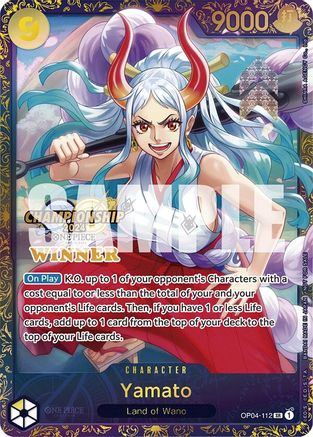 Yamato (Championship 2024 Finals Winner) (OP04-112) - One Piece Promotion Cards Foil