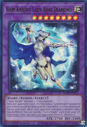 Gem-Knight Lady Rose Diamond (MP24-EN157) - 25th Anniversary Tin: Dueling Mirrors 1st Edition