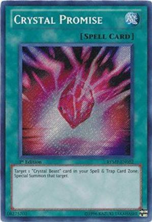 Crystal Promise (RYMP-EN052) - Ra Yellow Mega Pack 1st Edition